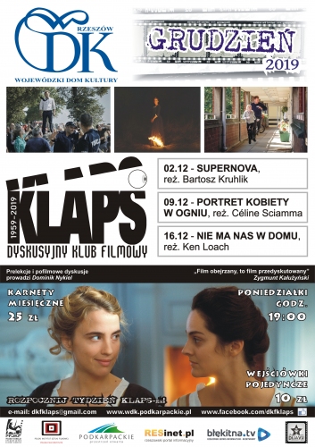 Dyskusyjny Klub Filmowy „Klaps” zaprasza do WDK w Rzeszowie