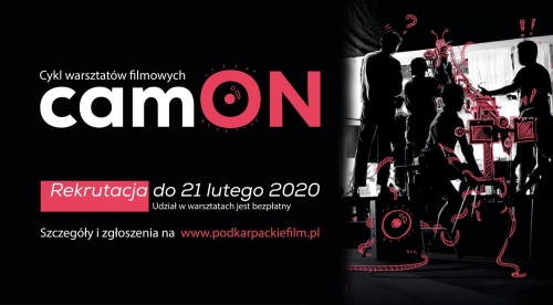 Cykl warsztatów filmowych CamON – rekrutacja trwa do 21 lutego!