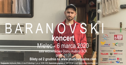  Koncert w Mielcu – wystąpi Baranovski!