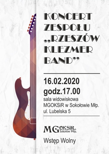 Koncert Zespołu „Rzeszów Klezmer Band”