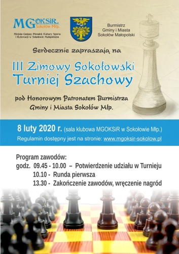  III Zimowy Sokołowski Turniej Szachowy 
