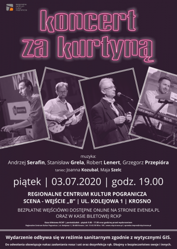 Koncert za kurtyną: Robert Lenert, Andrzej Serafin, Grzegorz Przepióra, Staszek Grela