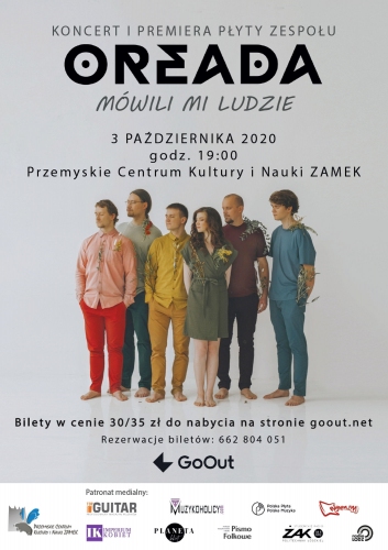 Koncert zespołu „Oreada” – zaprasza Przemyskie Centrum Kultury i Nauki ZAMEK
