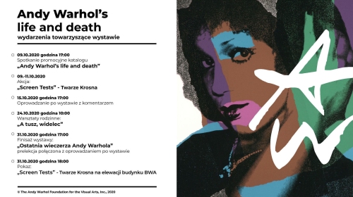 Wydarzenia towarzyszące wystawie „Andy Warhol’s life and death”