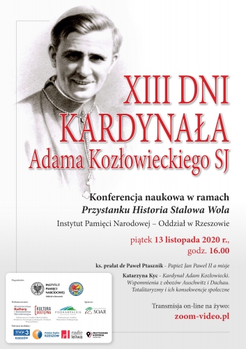 Konferencja naukowa w ramach „XIII Dni Kardynała Adama Kozłowieckiego SJ”