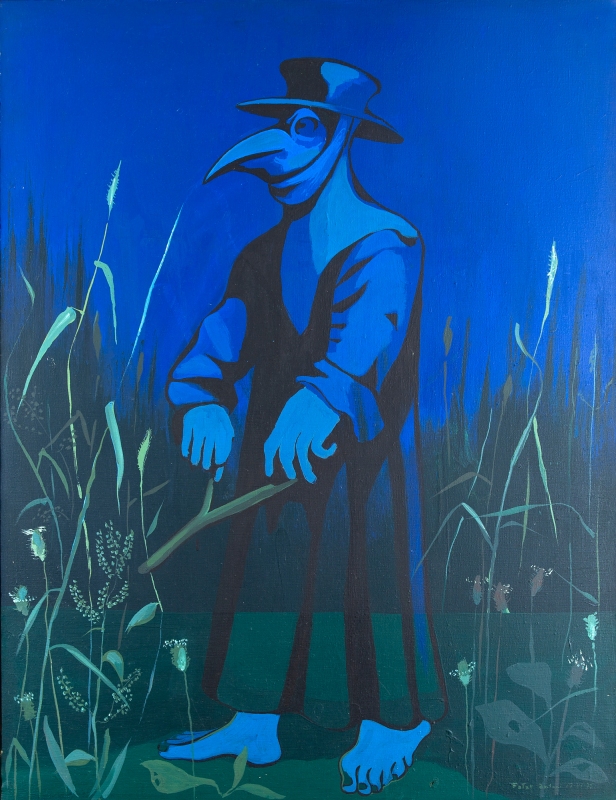  Antoni Fałat, Różdżkarz, olej, 105x80,1975