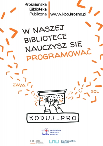 Rozwijaj kompetencje przyszłości z Krośnieńską Biblioteką Publiczną i korzystaj z darmowych kursów programowania!