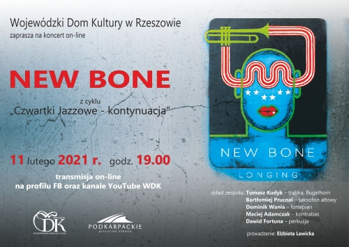 New Bone z cyklu „Czwartki Jazzowe – kontynuacja” – koncert online