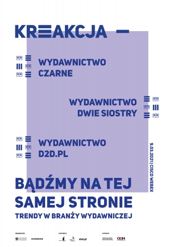 Wydawnictwa Czarne, Dwie Siostry oraz d2d.pl w nowej odsłonie „Kreakcji”!