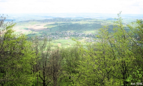 Panoramiczny widok z góry na zielone tereny