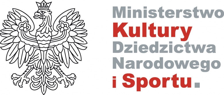 Logo Ministerstwa Kultury Dziedzictwa Narodowego i Sportu - orzeł w koronie 