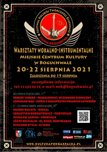 Festiwal Polskiej Twórczości Bluesowej „Ziemia dzieciństwa” – warsztaty wokalno-instrumentalne