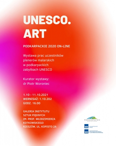 Wernisaż UNESCO.ART Podkarpackie 2020 on-line