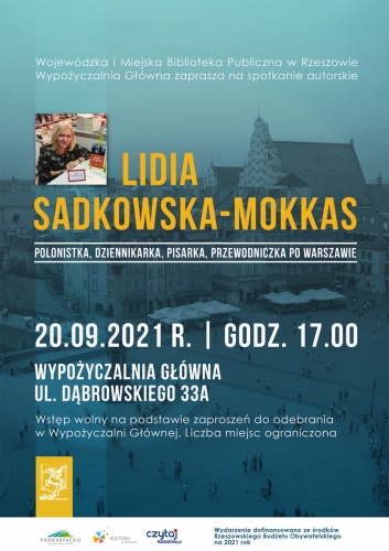  Spotkanie autorskie z Lidią Sadkowską-Mokkas w Wypożyczalni Głównej