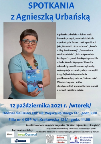 Agnieszka Urbańska i jej bohaterowie… spotkania w bibliotece