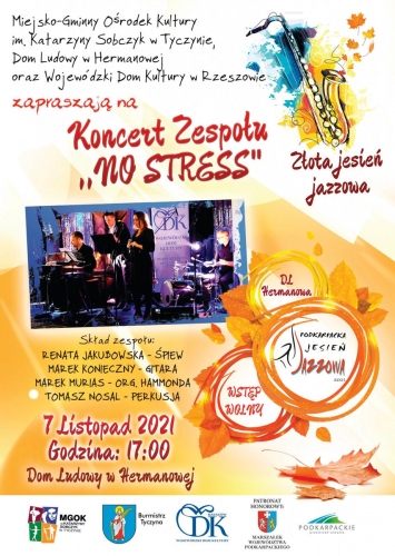 Koncert zespołu NO STRESS – Podkarpacka Jesień Jazzowa