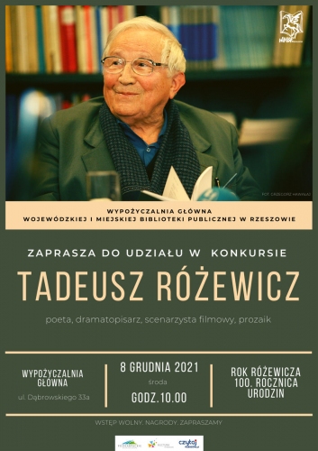Konkurs z okazji Roku Tadeusza Różewicza
