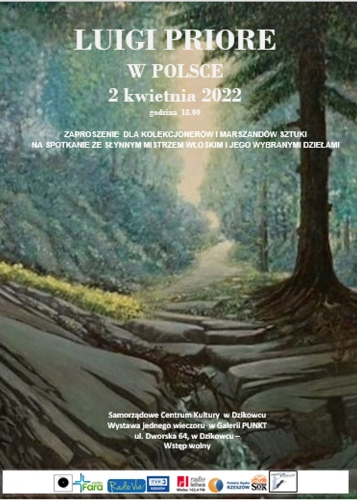 Plakat przedstawia ścieżkę pośród lasu oraz podstawowe dane a na dole loga sponsorów