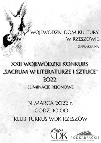 XXII Konkursu „Sacrum w literaturze i sztuce”
