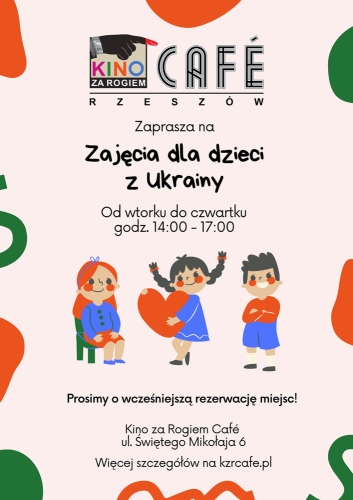 Bezpłatne zajęcia dla dzieci z Ukrainy