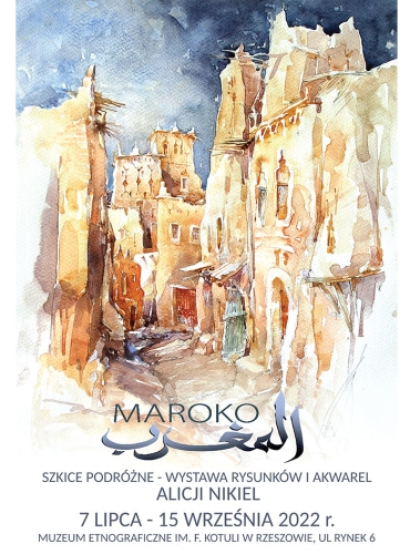 Plakat do wystawy Maroko