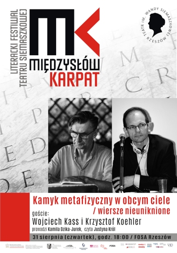„Kamyk metafizyczny w obcym ciele / wiersze nieuniknione.” Kolejne spotkanie w ramach festiwalu Międzysłów Karpat