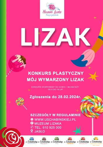 Konkurs plastyczny "Mój wymarzony Lizak" Edycja 2023/2024