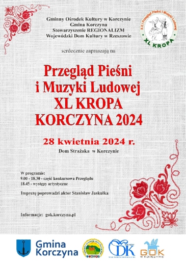 Plakat promujący Festiwal ludowy KROPA