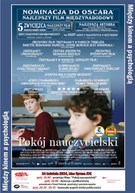 Plakat promujący projekcję filmu